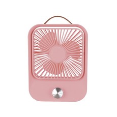 KINYO靜音復古桌扇 UF-6745，輕巧便攜，靜音設計，復古造型，辦公室/居家適用, 粉色, UF-6745