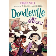 (英文圖書)Doodleville #2: Art Attacks!: (A Graphic Novel) 精裝版, Alfred A. Knopf Books for Y..., 英文