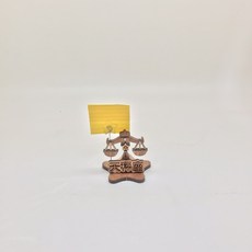 卷木森活館 木製DIY組裝12星座便條夾, 天秤座