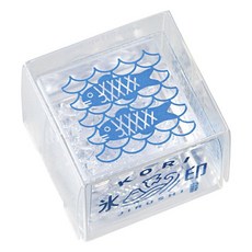 KING JIM HITOTOKI 冰塊水晶印章 魚 22mm, 1個, 不適用