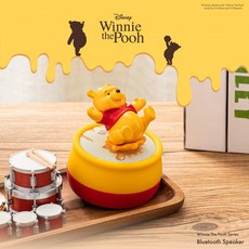 訊想【InfoThink】小熊維尼系列公仔藍牙喇叭 可愛造型 無線連接 迷你便攜 高品質音效, BSP100-Winnie, 黃色