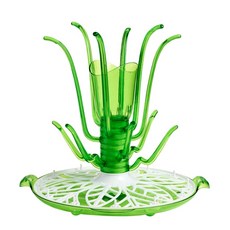 munchkin 新芽造型奶瓶瀝水架, 綠色 白色