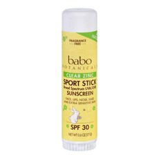 babo BOTANICALS 運動防曬棒 SPF30, 無香精, 1個, 17g