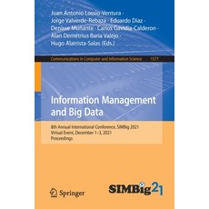 (英文圖書) Information Management and Big Data: 8th Annual International Conference Simbig 2021 Virtua... 平裝版, Springer, 英文