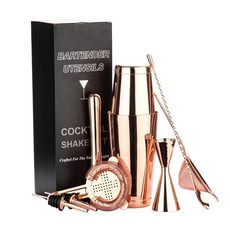 不銹鋼調酒套裝, I現貨I 八件套【鍍銅】, 1套