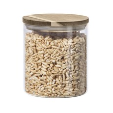 OGGI 圓形硼矽罐玻璃儲物瓶, 1個, 1.1L