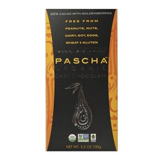 PASCHA 黑巧克力 55% 可可金漿果, 1份, 100g