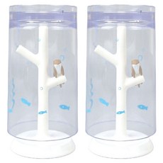 Hashy 動物漱口杯及杯架, 2個, 獺