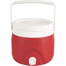 Coleman 派對疊疊樂飲料用保冷水桶, 3.8L, 紅色的