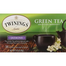 TWININGS 唐寧茶 茉莉綠茶包, 2g, 1個, 20入