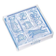 KING JIM HITOTOKI 冰塊水晶印章 動物組合 72mm, 1個, 不適用