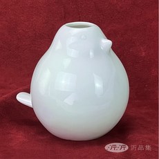 Hutschenreuther 鳥型陶瓷花瓶, 白色