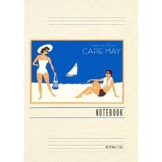 (英文圖書) Vintage Lined Notebook Greetings from Cape May New Jersey Beach Couple 平裝版, Found Image Press, 英文