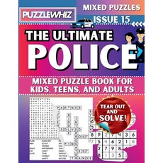 (英文圖書) The Ultimate Police Mixed Puzzle Book for Kids Teens and Adults: 16 Types of... 平裝版, Puzzlewhiz, 英文