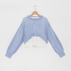 LOVETOXIC 女童款LTXC內搭長袖網狀圓領針織衫