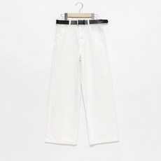 LOVETOXIC 女童款牛仔寬褲附腰帶