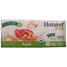 Honest Kids 果汁飲料蘋果, 10片, 177ml