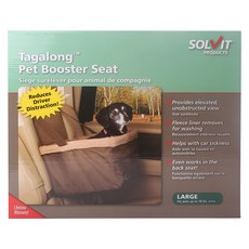 SOLVIT PRODUCTS Tag Along Pet Booster 汽車座椅，適用於狗, 混色