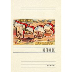 (英文圖書) Vintage Lined Notebook Greetings from Taos New Mexico 平裝版, Found Image Press, 英文