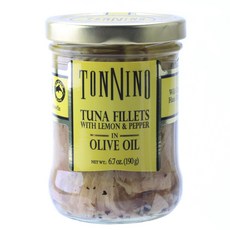 TONNINO 橄欖油檸檬胡椒鮪魚片, 1罐, 190g