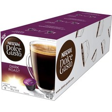 NESCAFE 雀巢咖啡 Dolce Gusto 重烘培黑咖啡膠囊 16入, 3個, 160克