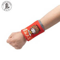 BL魔幻布 多功能加壓護腕 金媽祖聯名款, 紅, 1個