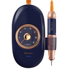 艾薇奈兒 美甲復古錶盤無線充電式可攜專業磨甲機, 藍色