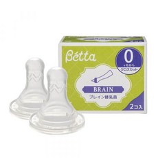 日本Dr.Betta 仿母乳食感替換奶嘴 兩入, 詳見包裝, 詳見包裝, 十字孔