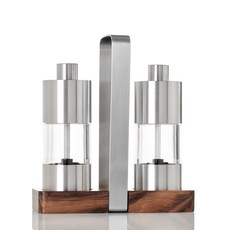 AdHoc Menage胡椒&鹽研磨罐金合歡木禮盒組 15.2cm, 1個