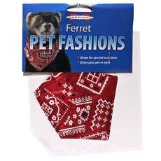 MARSHALL PET 雪貂圖騰領巾, 1個, 紅色的