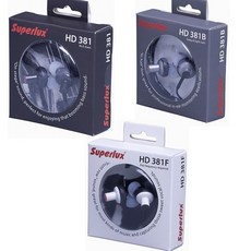 Superlux 舒伯樂 內耳耳機, HD381系列,HD381F