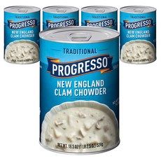 Progresso 傳統新英格蘭蛤蜊濃湯, 5罐, 524g