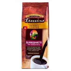 teeccino 無咖啡因中度烘焙烤杏仁咖啡豆, 312克, 未研磨