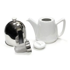 bredemeijer 陶瓷不鏽鋼Cozy Manto茶壺, 600ml, 春白