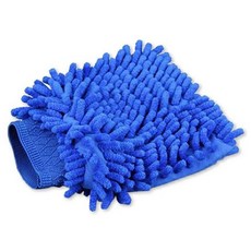 利曼國際 洗車專用記憶型珊瑚手套 超細纖維 柔軟不傷漆 手套式設計 清潔更方便, 藍色, 1個