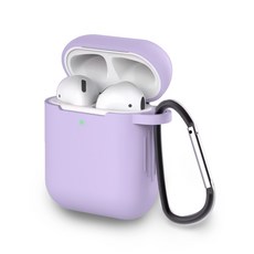 Airpods保護套 1代 2代 矽膠保護殼 防摔耐磨 輕巧便攜 多色可選, 香芋紫, AirPods 1/2代