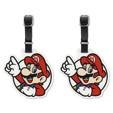 SUPER MARIO 超級瑪利歐 超級瑪利歐名字吊牌, 2個