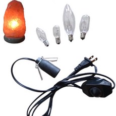 E12 可調光鹽燈專用電線/燈泡, 晝光色, 1套