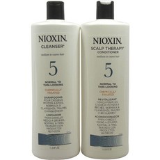 NIOXIN 耐奧森 5洗髮精 1L+頭皮護理護髮素, 1個
