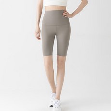 YANGNOL 女性用高腰瑜珈皮拉提斯5分緊身褲