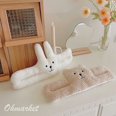 Ohmarket 羊羔絨門擋 兒童防夾手門擋, 兔兔【羊羔絨門檔】, 1個