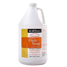 Lifetree 用洗潔精蘆薈加金盞花, 1個, 3.79L