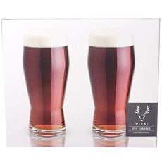 VISKI 玻璃啤酒杯, 2件