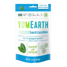 YUMMY EARTH 薄荷錠 無麩質, 1包, 93.6g