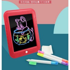 3D魔術燈光寫字板螢光畫畫板 兒童塗鴉板 附電池 創意繪畫玩具, 一個入, 1個