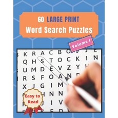 60 Large Print Word Search Puzzles: Easy to read and great brain training 平裝版, Independently Published, 英文