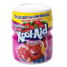 Kool-Aid 無糖電解質飲料粉 綜合水果味, 538克, 1個, 草莓