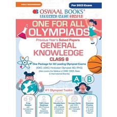 (英文圖書) Oswaal One For All Olympiad Previous Years' Solved Papers Class-8 General Knowledge Book (Fo... 平裝版, Oswaal Books and Learning P..., 英文