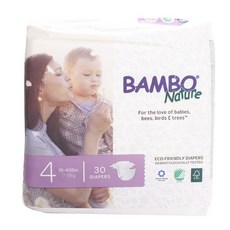 BAMBO Nature 伴寶樂 Eco Friendly黏貼型尿布, 第4階段, 30片