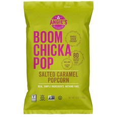 Angie's Boom Chika Pop鹽味焦糖爆米花 無麩質全穀物, 1個, 170g